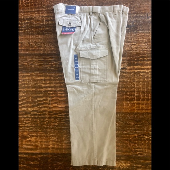 Croft&Barrow Khaki Canvas CargoPant-Size42x29(NWT) - Picture 2 of 7